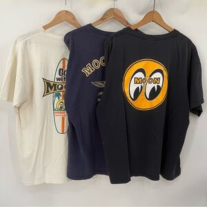 Moon Eyes Car Culture T-Shirt Set of Three Size XL